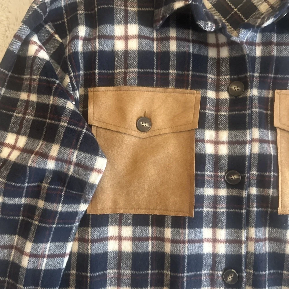 Vintage  Active Usa Multicolor Flannel‎ M  Shirt
